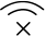 Imagem de um sinal de Wifi com um X