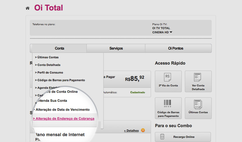 Como altero meu endereço de cobrança - 3