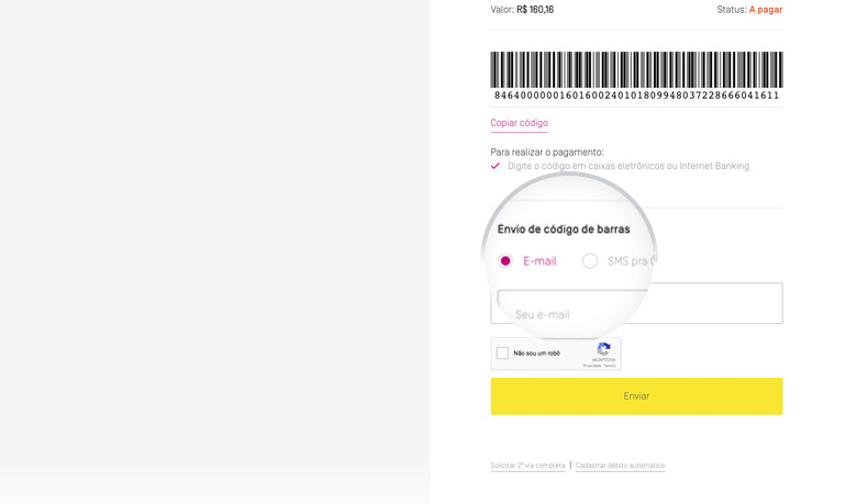 Como consigo o código de barras para pagar minha conta - 3