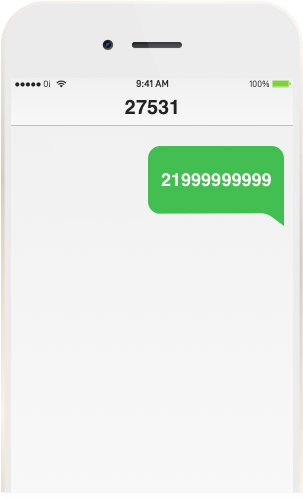 Tela de celular do novo Chip da Oi enviando a palavra PORTAR junto com o DDD e o número atual que fará a portabilidade Oi